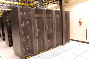 Row of server racks