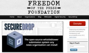 freedom of the press foundation screenshot
