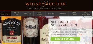 whiskey auction screenshot