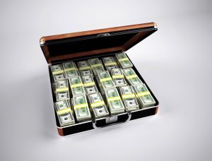 suitcase of money