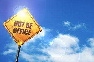out of office sign