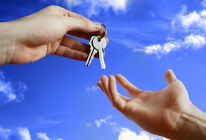 handing over keys