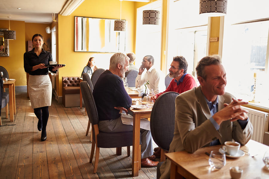 people at a restaurant