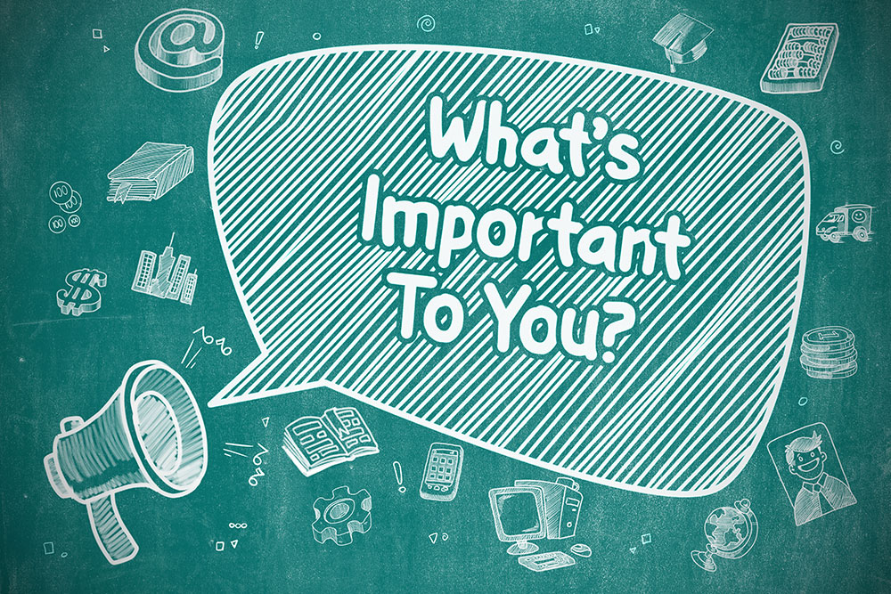 what's important to you graphic