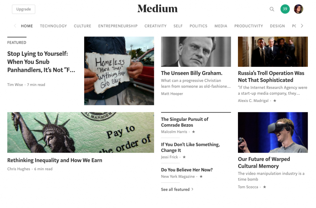 Medium.com screenshot