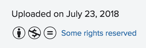 Screenshot from Flickr indicating some rights are reserved