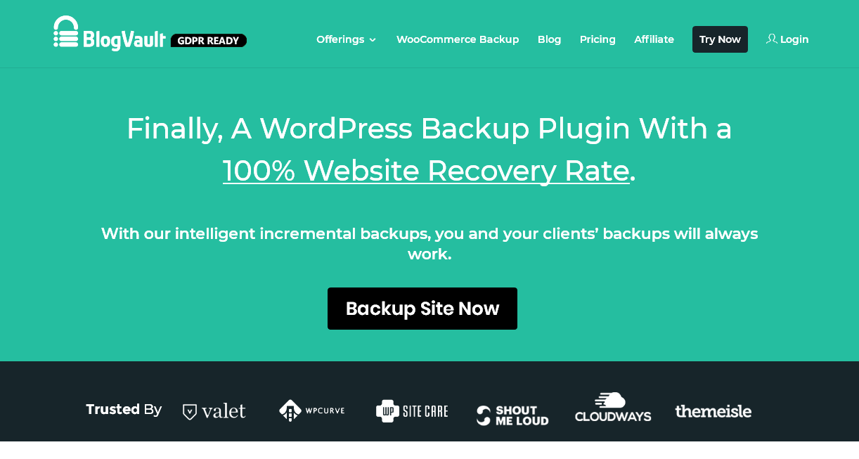 blogvault screenshot