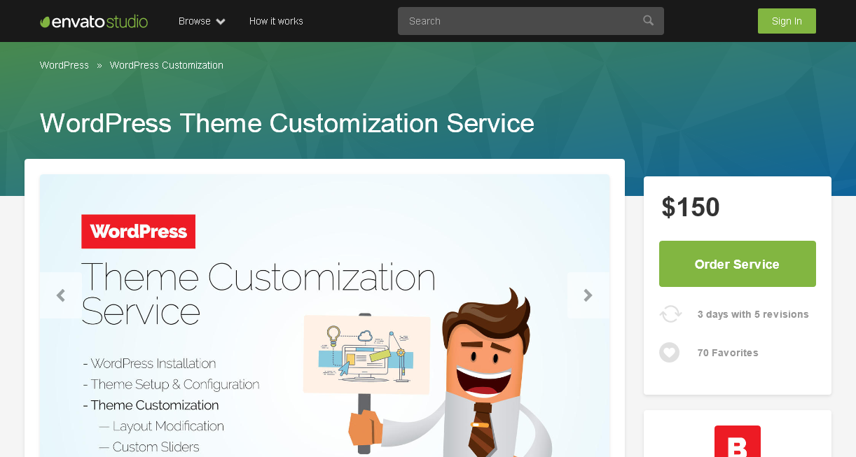 Envato screenshot