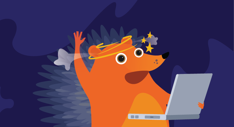 Hedgehog's head spinning from overwork