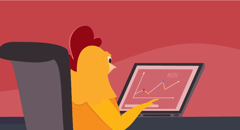 chicken at computer reviewing domain investments