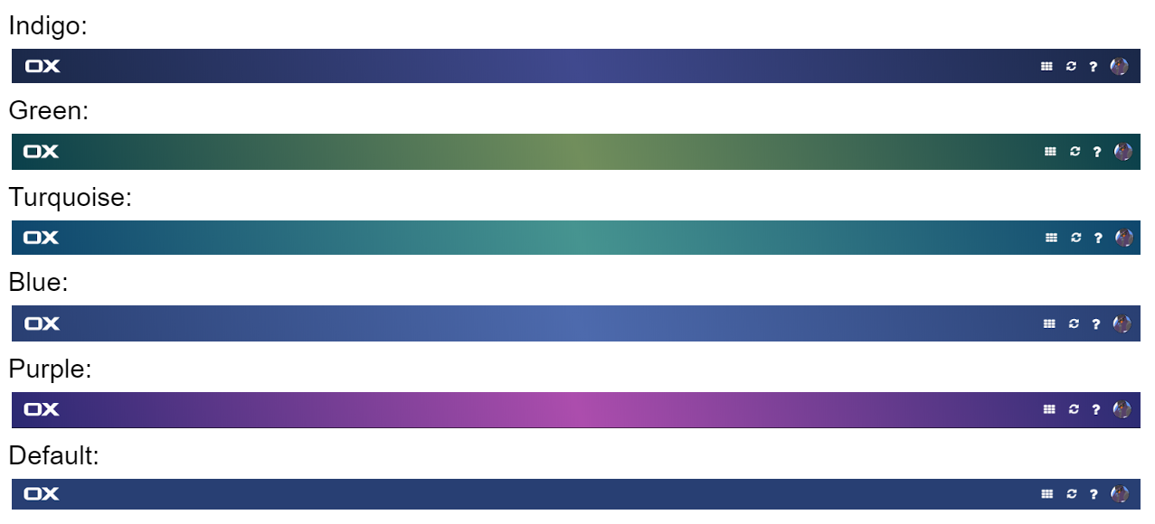 color options in Private Email