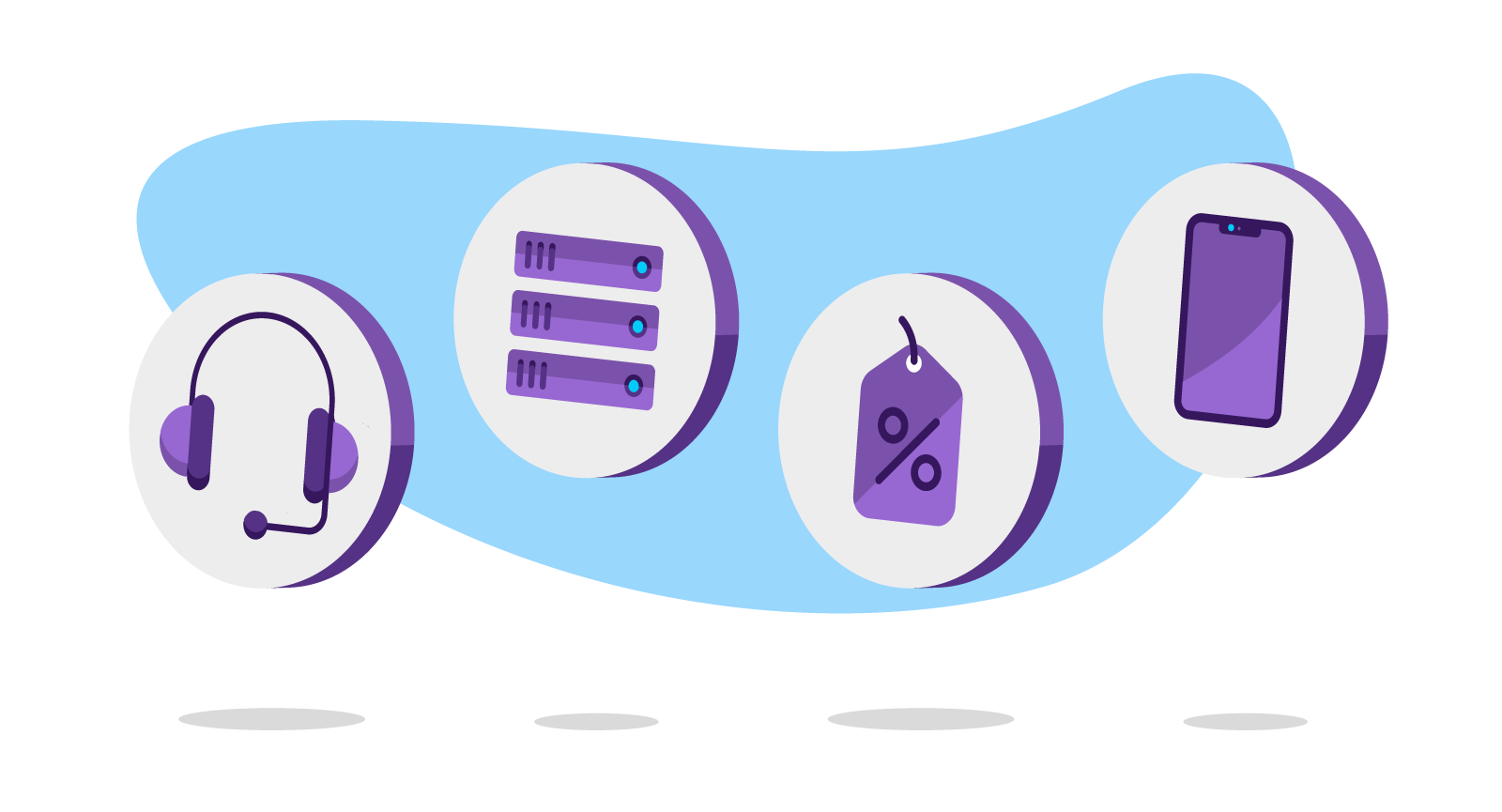 Illustration of email features