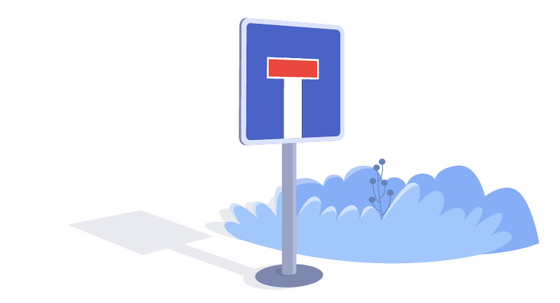 roadblock sign