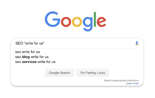 Google search box