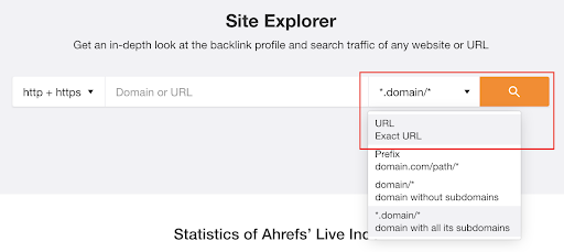 backlink profile screenshot