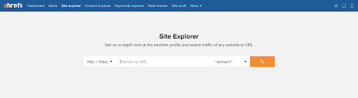 ahrefs site explorer