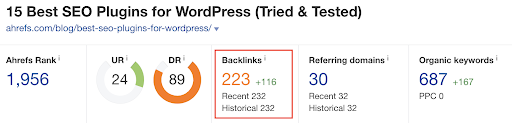 15 best SEO plugins - backlinks