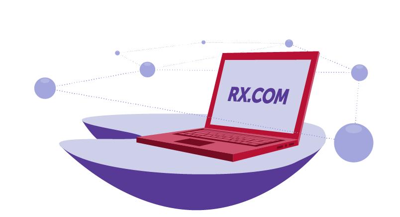 rx.com on laptop