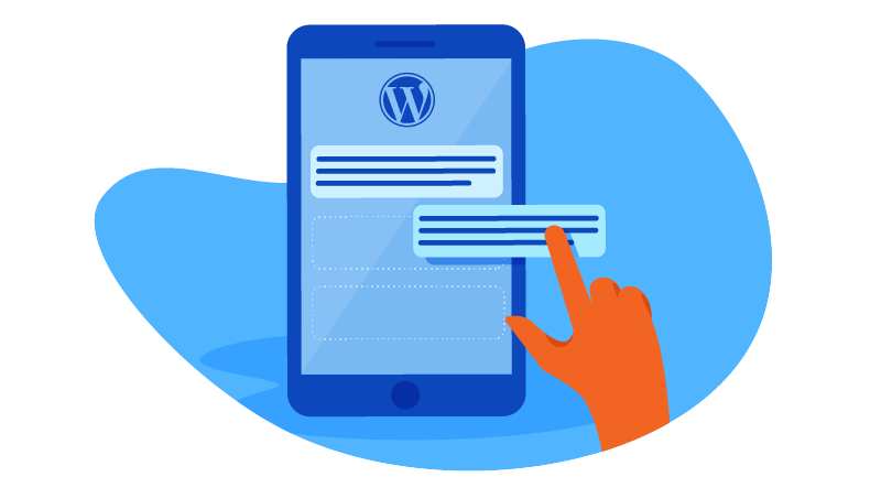 Using WordPress on device