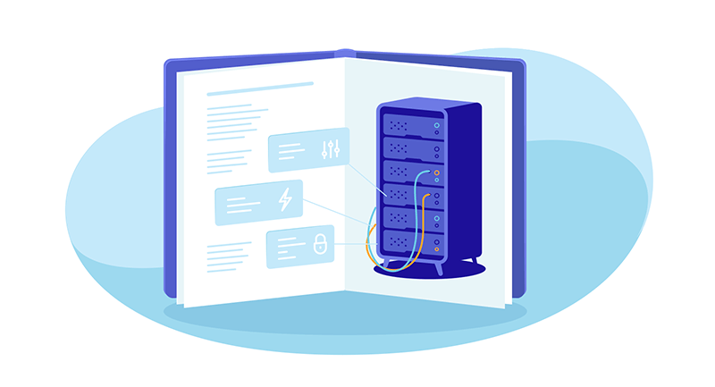 dedicated server in a book