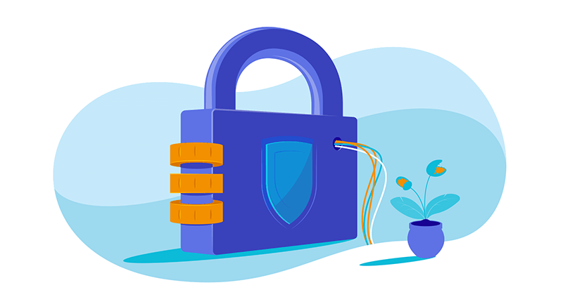 Padlock connected to computer network