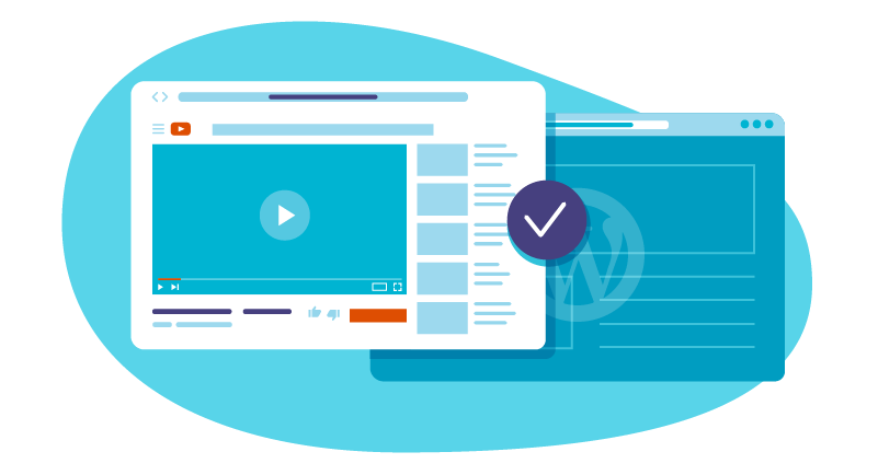 YouTube website connected to WordPress site
