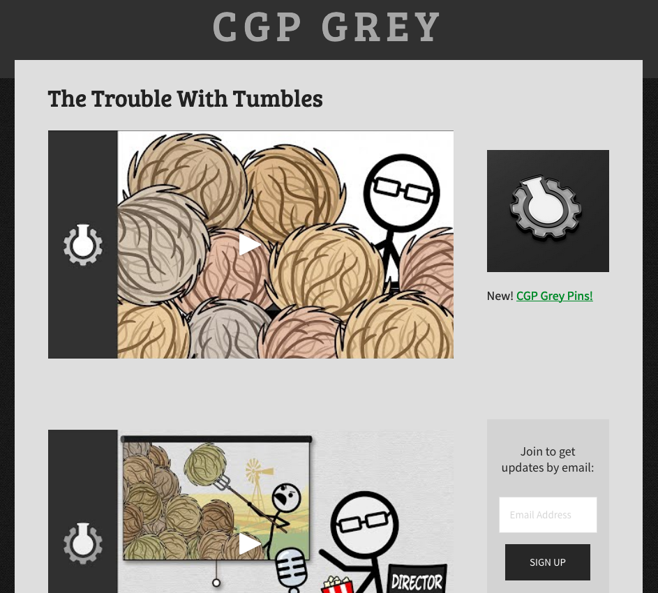 CGP Grey website