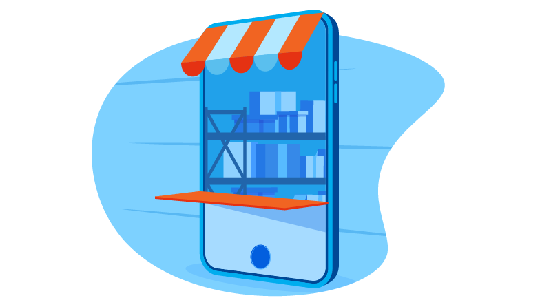 Storefront on a mobile device