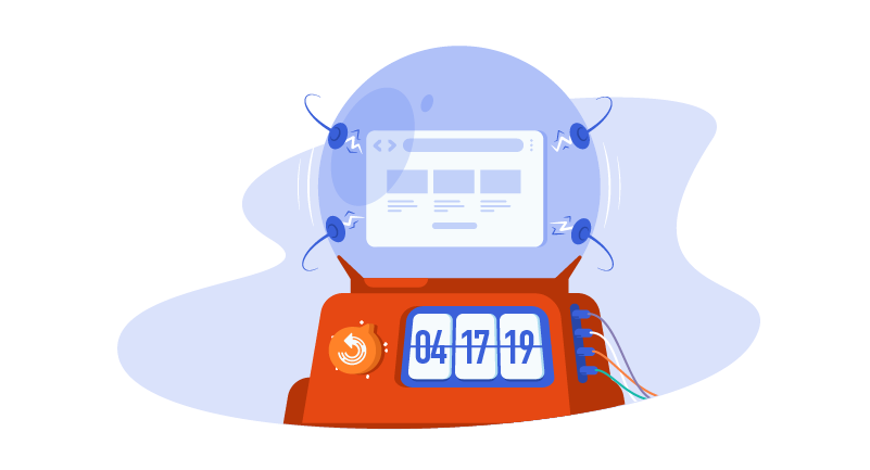 gizmo with date and website