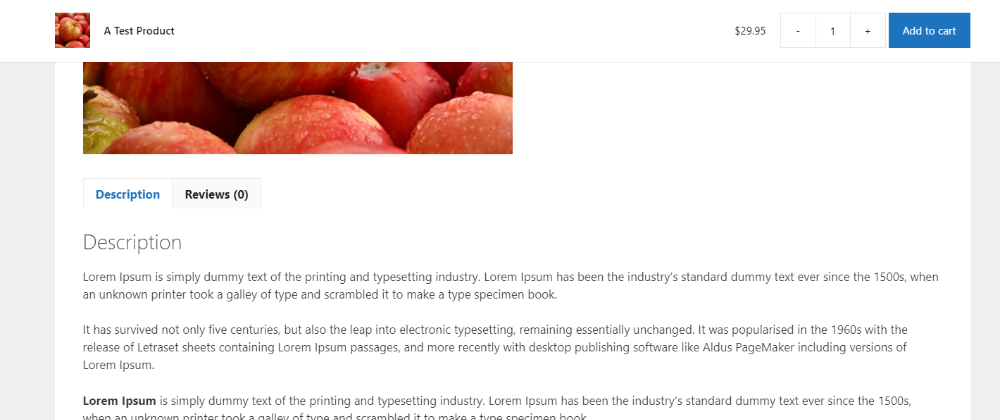 Scrolling add to cart button in GenereatePress