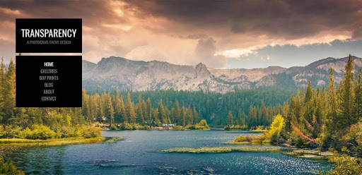 An example of the Photocrati photography theme for WordPress featuring a landscape image
