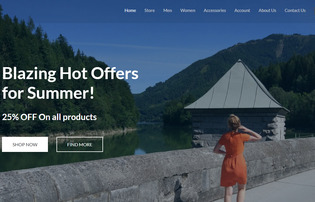 demo image in Astra theme