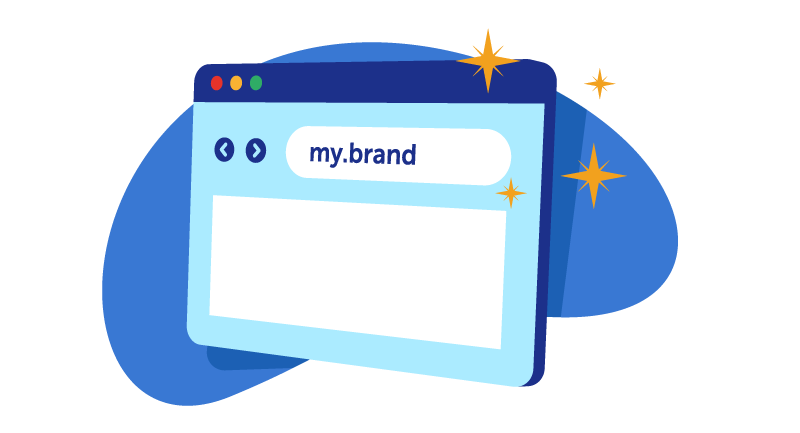website with the address my.brand