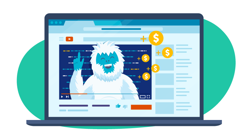 Yeti video on laptop