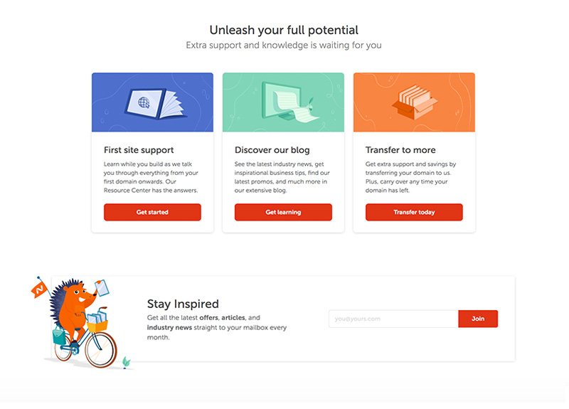 Namecheap homepage - unleash your full potential