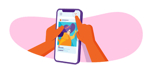 social media on mobile