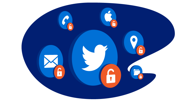 social media sites with unlocked padlocks
