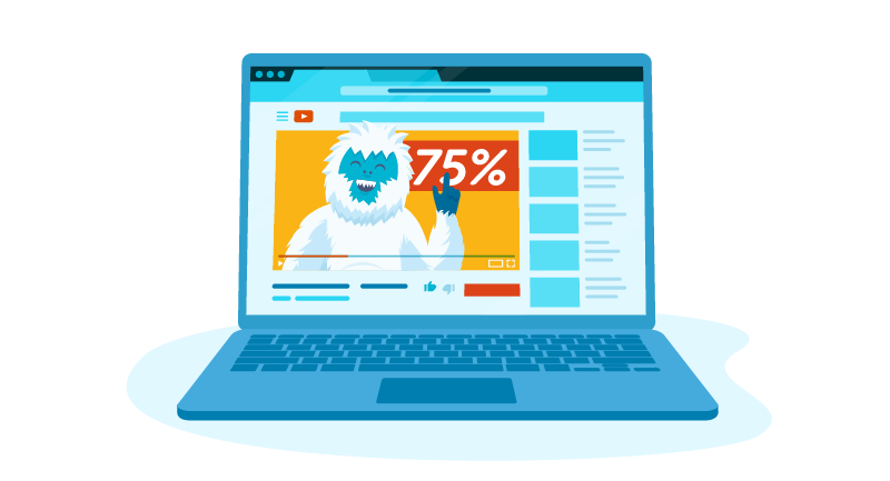 Website advertising Black Friday sale