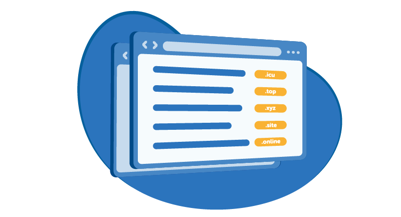 list of different domain extensions