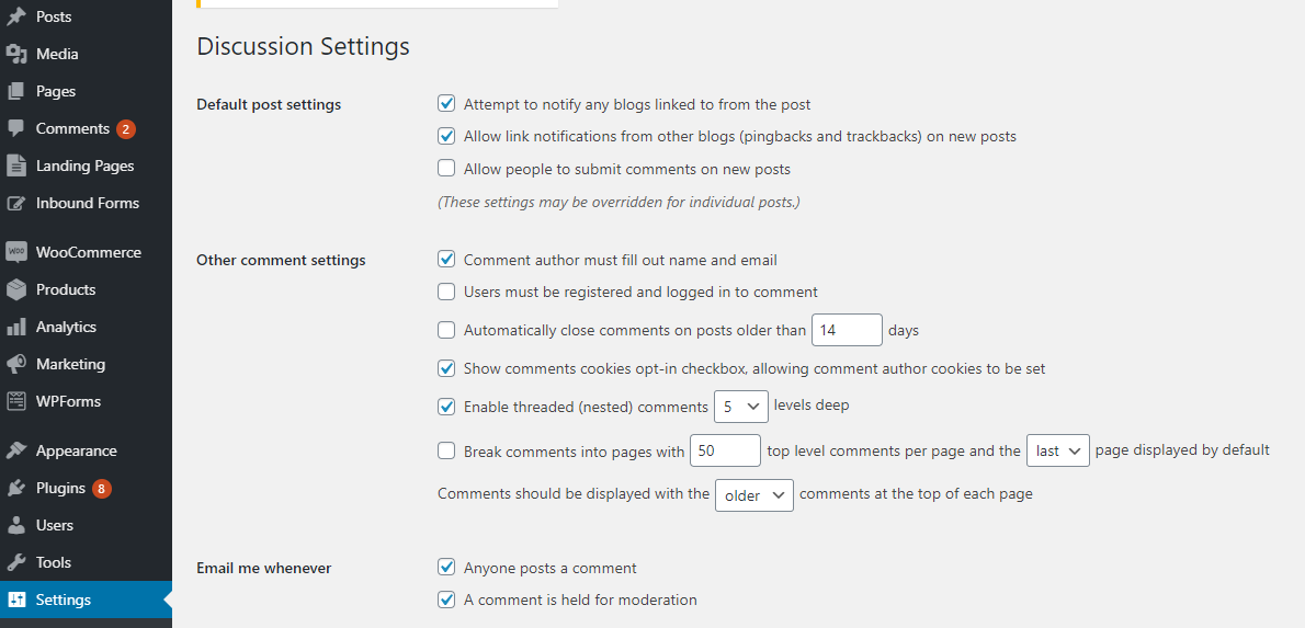 Disable future comments