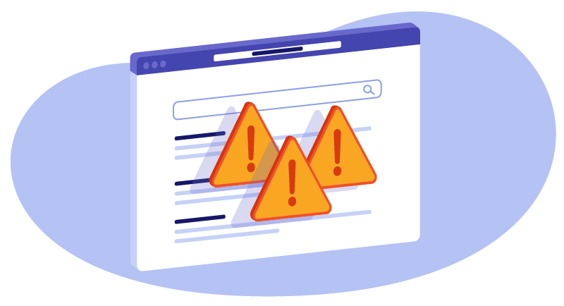 Illustration of Google blacklisting