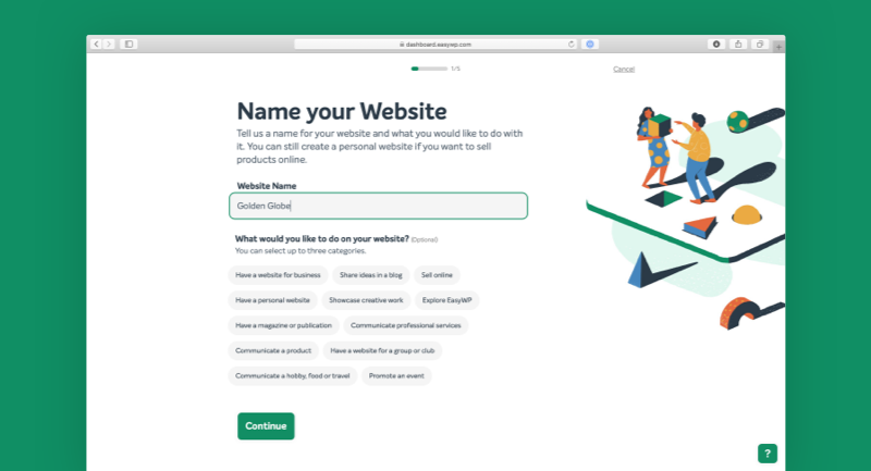Wizard Step 1 screenshot