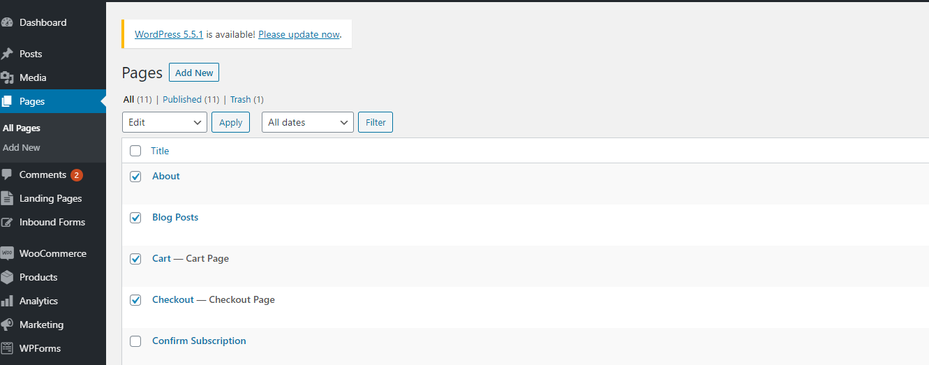 bulk disable comments