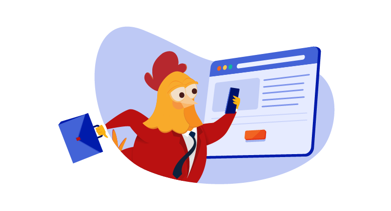 chicken with a .biz domain