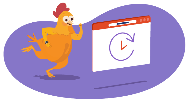 chicken rushing to renew domain