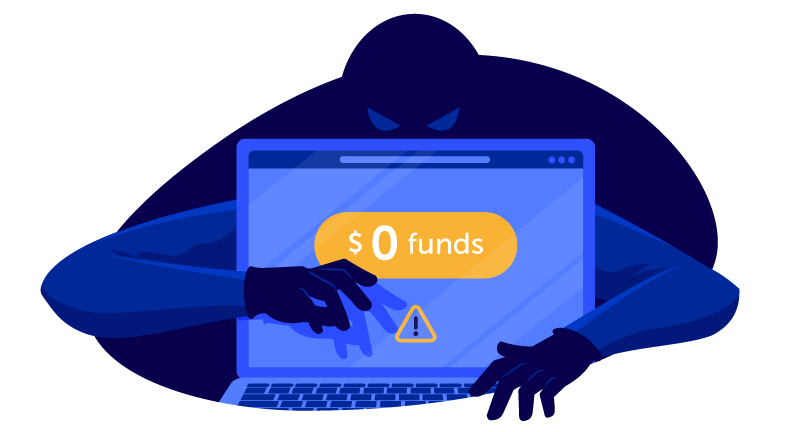 hacker accessing bitcoins