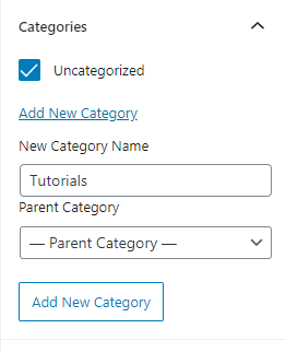 choose category