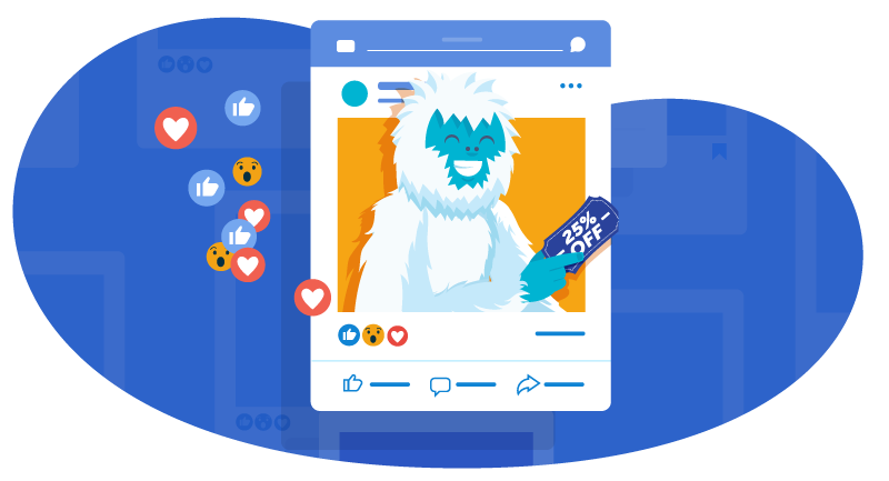 yeti advertising sale on social media