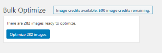 Bulk optimize screenshot