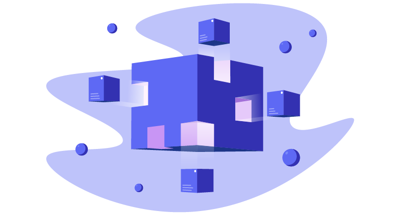 large block with smaller blocks fitting inside